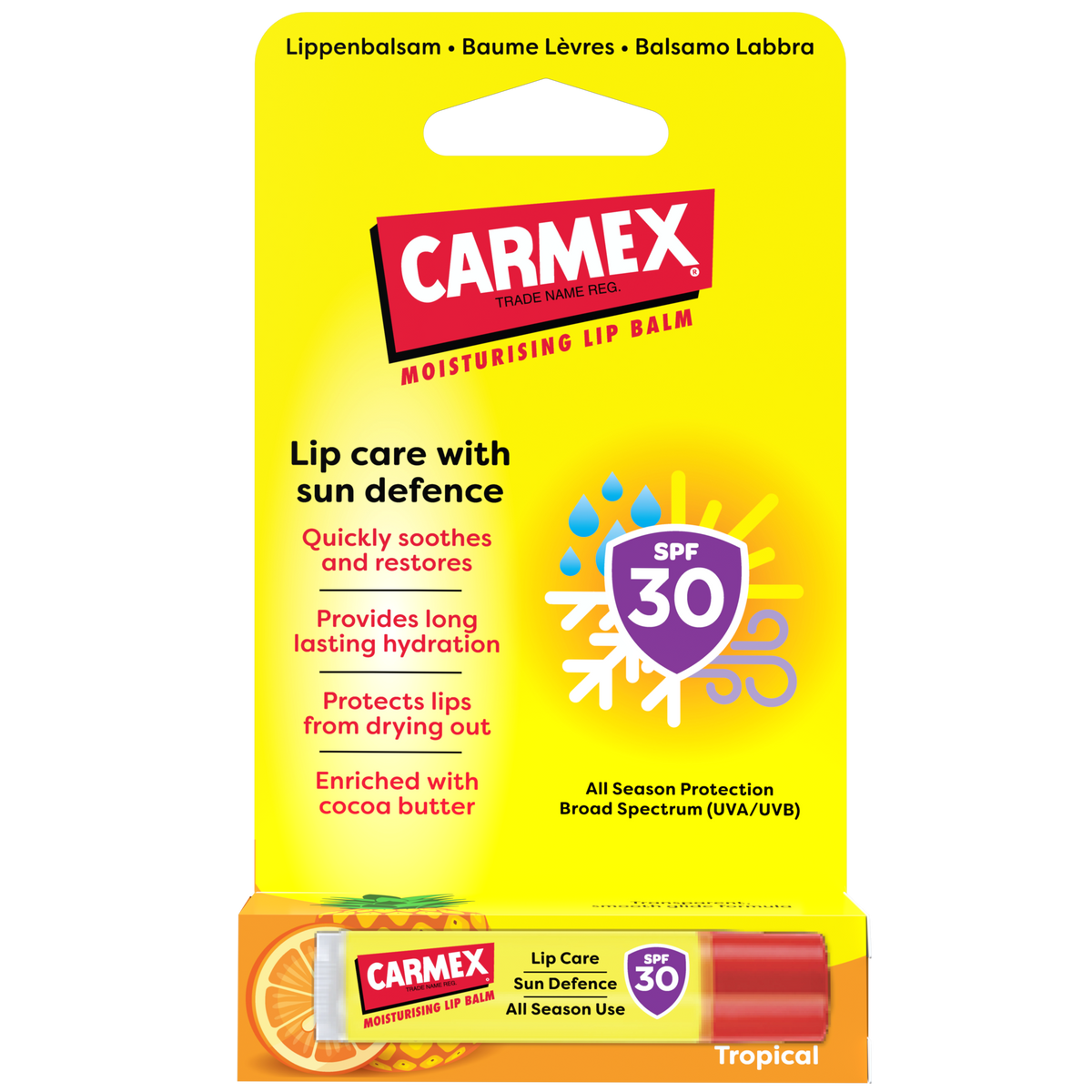 CARMEX SUN DEFENCE STICK SPF 30 TROPICAL